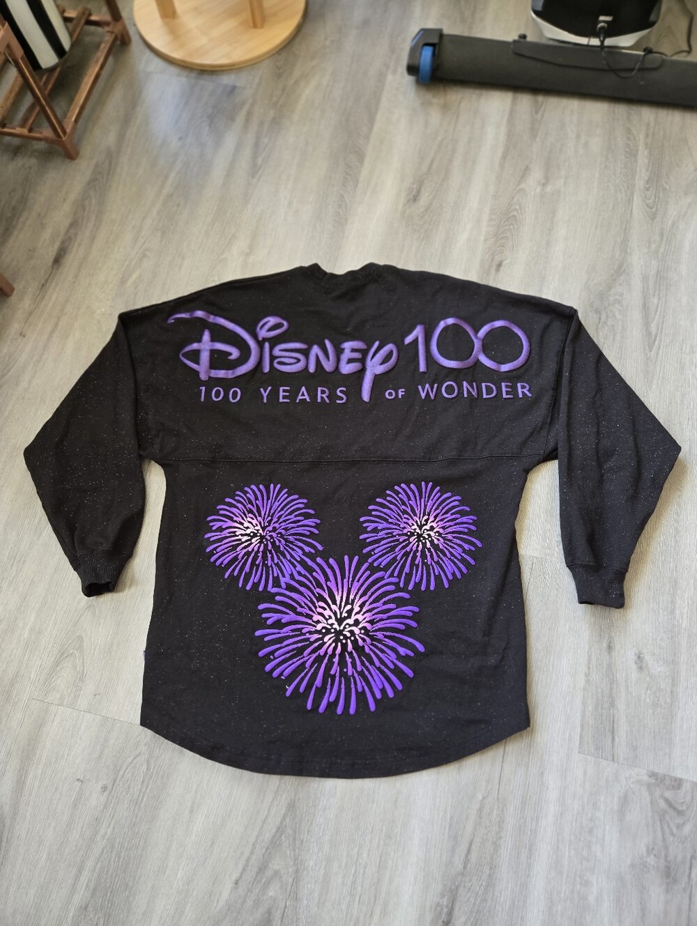 Disney Black & Purple 100 Years of Wonder Spirit Jersey- Sml